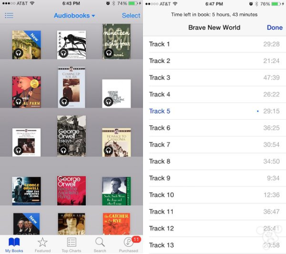 iOS 8.4測(cè)試版發(fā)布 iBook應(yīng)用播放有聲讀物