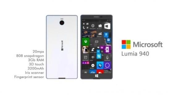 Lumia 940概念渲染圖曝光 采用3D弧形玻璃屏幕