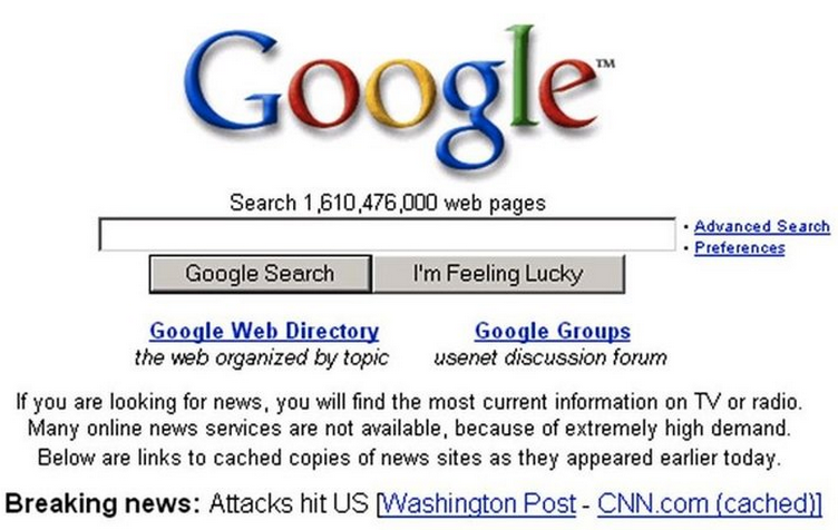 Google搜索 互聯(lián)網(wǎng) 80年代