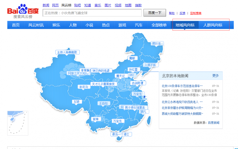 如何利用百度風(fēng)向標(biāo)找你的用戶(hù)群