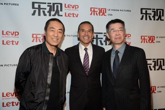 張藝謀、洛杉磯前市長(zhǎng)與樂視影業(yè)張昭