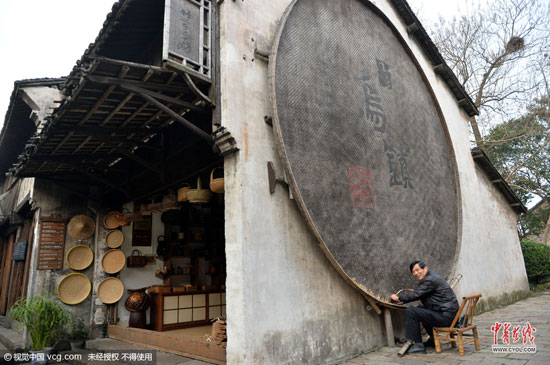 浙江烏鎮(zhèn)，航拍烏鎮(zhèn)風光。(圖片作者：梁臻)