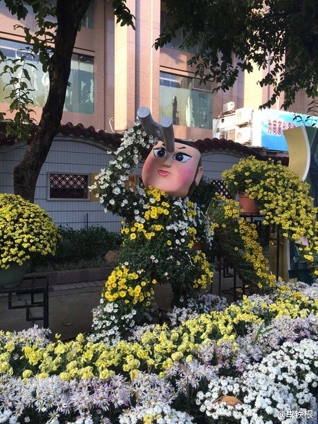 廣州驚現(xiàn)菊花葫蘆娃：造型雷人 網(wǎng)友看瞎