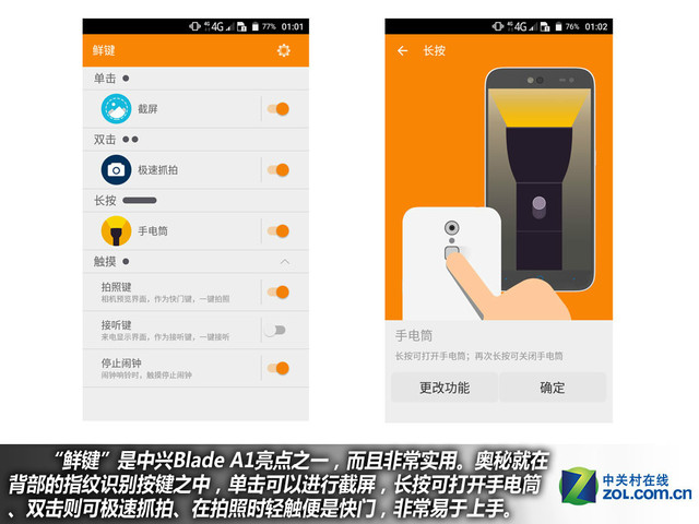 全民指紋全網(wǎng)通 中興Blade A1購機手冊