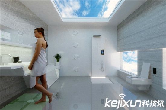 未來衛(wèi)生間長(zhǎng)什么樣：地磚稱重 鏡子掃描健康