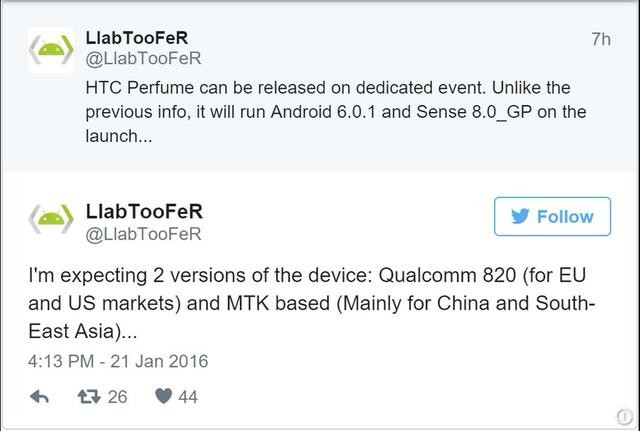 傳HTC M10處理器有雙版本 國行版配MTK 