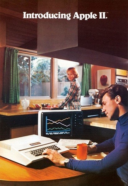 Apple II電腦可以放在廚房里使用，1977年發(fā)布。