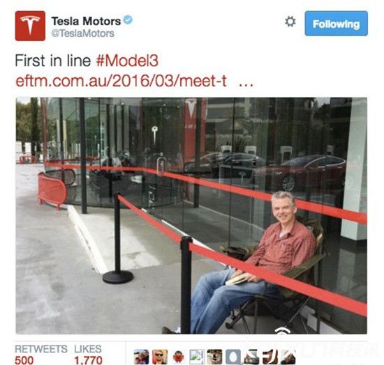 特斯拉正式發(fā)布Model 3：全球粉絲瘋了！
