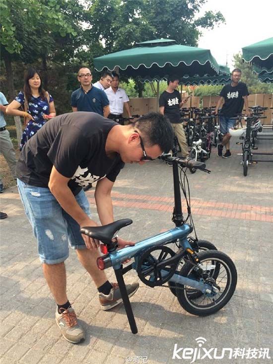 小米智能自行車實拍 小米自行車到底有多大？