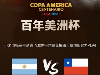 美洲杯登陸小米電視/小米盒子 梅西率阿根廷能否奪冠？