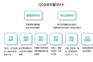 騰訊QQ會員專屬SIM卡曝光：特權(quán)太多！