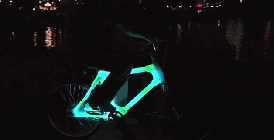 AuroraLED自行車架：渾身跑馬燈還沒有城鄉(xiāng)結(jié)合部范兒