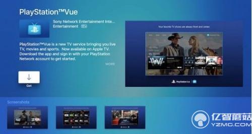 PlayStation Vue登陸Apple TV