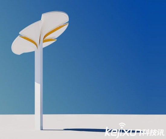 Totem太陽(yáng)能路燈 可提供WiFi為電動(dòng)汽車充電