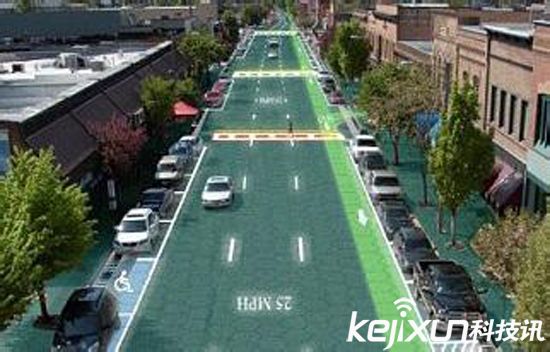 法國(guó)建成世界首條太陽(yáng)能公路 為路燈提供電源