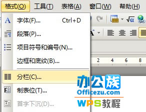 WPS文檔分欄設置，讓排版更完美