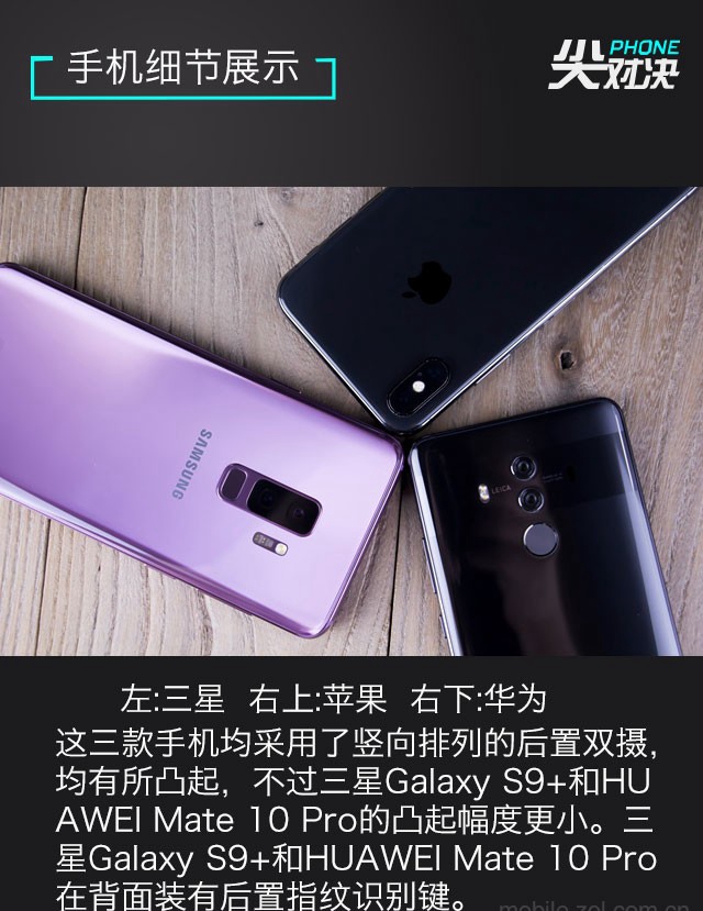 三星S9+、華為Mate10 Pro、iPhone X對比評測 頂級旗艦對決