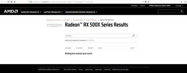 AMD全新RX 500X顯卡曝光：12nm制程 性能提升10%