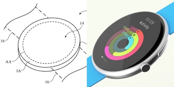 Apple Watch專利圖與網(wǎng)傳渲染圖