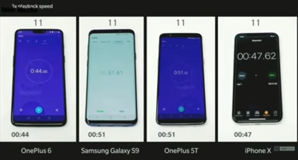 流暢度測(cè)試：一加6比iPhone X快多了