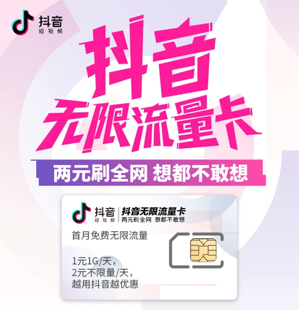 抖音無限流量卡激活圖文教程  抖音無限流量卡怎么開通激活