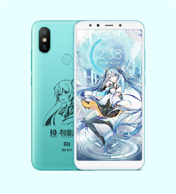 小米6X初音未來版曝光：6+64GB 2099元