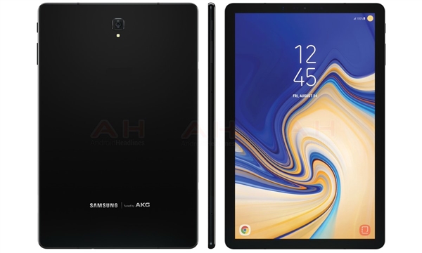 三星Galaxy Tab S4曝光：正面無(wú)實(shí)體鍵、高屏占比