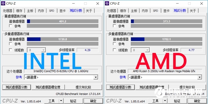 R5-2500U和i5-8250U哪個好？銳龍5-2500U對比i5-8250U區(qū)別