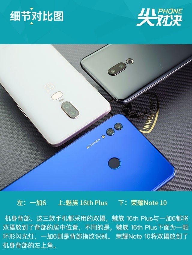 魅族16 Plus、榮耀Note10、一加6對比評測 三千旗艦機對決