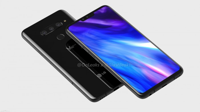 LG V40 ThinQ渲染圖曝光：6.3寸劉海屏、后置三攝