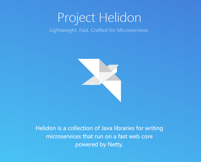 甲骨文推出的 Java 微服務(wù)框架 Helidon：輕量簡單