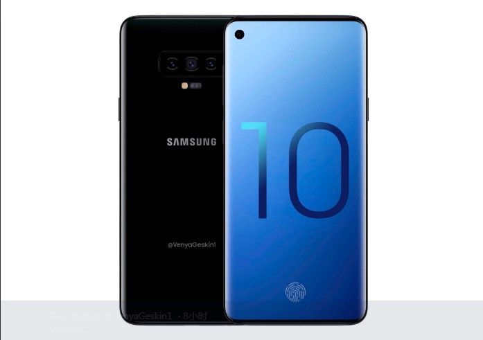 三星Galaxy S10系列渲染圖再曝光：屏下攝像頭，真全面屏