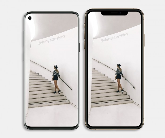 三星S10外形渲染圖曝光：打孔全面屏 對(duì)比iPhoneXS誰(shuí)好看？