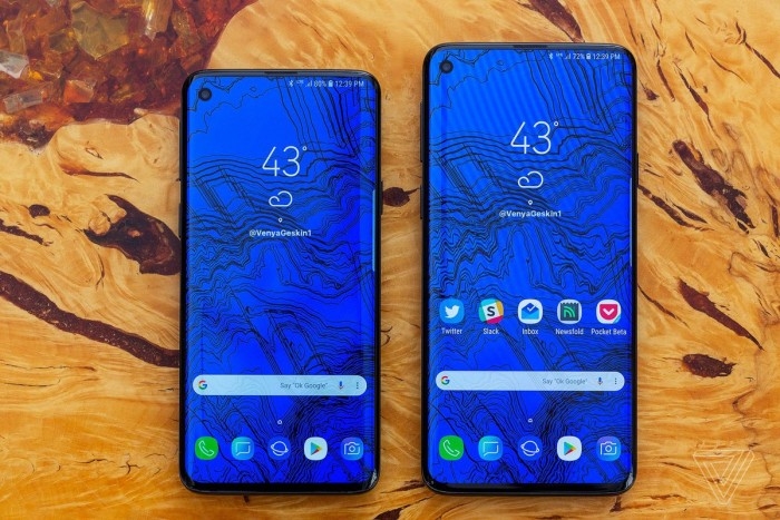 三星S10外形渲染圖：打孔全面屏 對比iPhoneXS誰好看