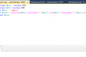 SQL Server數(shù)據(jù)庫中Substring函數(shù)的用法實例詳解