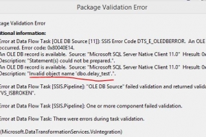 SQL數(shù)據(jù)庫(kù)開(kāi)發(fā)中的SSIS 延遲驗(yàn)證方法
