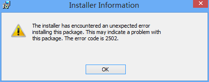 Win8安裝程序出現(xiàn)2502、2503錯(cuò)誤解決方法