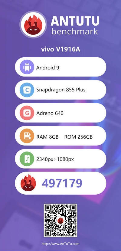 iQOO Pro 5G手機安兔兔跑分成績曝光，擁有接近50萬的跑分成績