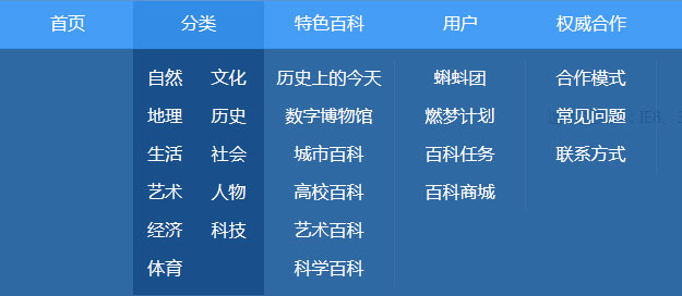 html 仿百度百科導(dǎo)航下拉菜單功能實(shí)例代碼介紹