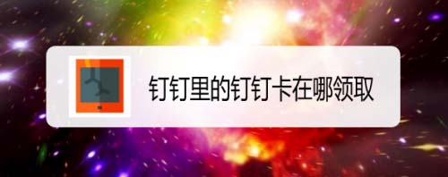 釘釘卡怎么領(lǐng)取? 釘釘卡申請的圖文教程