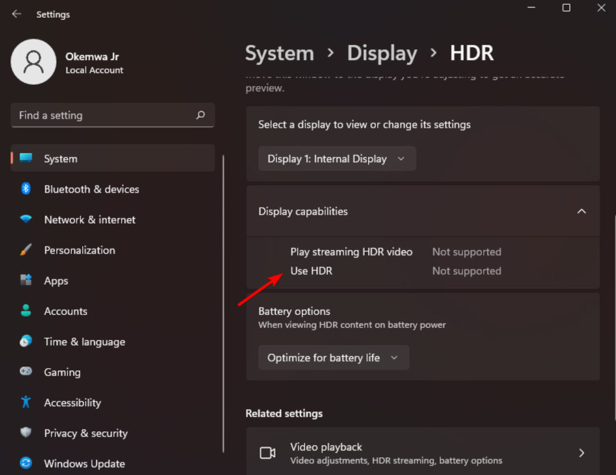 自動(dòng)HDR在Windows 11中不起作用